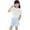 Light Gray, variant on Gbsyewxs Girls Outfits 2 Piece Crew Neck Short Sleeve Tops And Shorts Set Quick Drying Sportswear Summer Girls Clothes Set Beige Size 10-11 Years