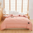thumbnail image 1 of Soft Washed Microfiber Duvet Insert,Lightweight Insulating Comforter Core,Summer Spring Fall,Enhanced Warmth,All Seasons,Allergy-Free,Machine Washable,PENDANE,Pink, 1 of 8