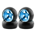thumbnail image 3 of TISHITA 4 Pieces RC Car Hub Wheel Rim and Tires Replaces Remote Control Car RC Wheel Rim Blue, 3 of 7