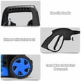 thumbnail image 4 of GVN 1800W 2030PSI Electric Pressure Washer Cleaner with Hose Reel-Blue, High Pressure Washer, Professional Washer Cleaner for Cleaning Cars,Driveways,Patios, 4 of 9