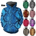 thumbnail image 2 of Sudadera con capucha para hombre con estampado 3D de piel de serpiente, sudaderas para hombre y mujer, sudaderas informales de talla grande con estampado, sudaderas con capucha, camisetas de calle, 2 of 5