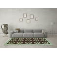 thumbnail image 3 of Ahgly Company Indoor Rectangle Abstract Light Blue Modern Area Rugs, 6' x 9', 3 of 4