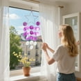 thumbnail image 5 of Btomtd Star and Seashell Wind Chimes, 23" Woven Dreamcatcher for Hanging Ornament Home Decor Decorations, Nice Gift Wind Chimes for Outdoor, Purple, 5 of 7