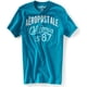 thumbnail image 1 of Aeropostale Hombre California Est. Camiseta gráfica 87, azul, talla extra pequeña, 1 of 1