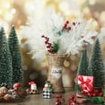 thumbnail image 4 of Nvzi Tallos de purpurina navideña, 20 piezas, púas de pino artificiales para relleno de adornos de árbol de Navidad (negro), 4 of 5