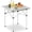 Silver, variant on Biotree Folding Roll-Up Camping Table with Metal Legs Portable Lightweight Outdoor Table for Camping Picnic Beach, Black