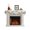 White, variant on Black Retro Greek Key Fireplace Mantel Scarf Cover 70"Wx17"L,Fireplace Mantel Shelf Top Runner,Gray Greece Ancient Farmhouse Geo Mantle Dresser Scarves Table Runner for Holiday Party Living Room