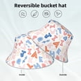thumbnail image 2 of Sikiie Scandinavian Alphabet Reflective Double-Sided Bucket Hat, Sun Hat, for Gardening, Beaching, Camping, Hiking, Fishing, 2 of 6