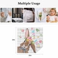 thumbnail image 5 of Cloth Napkins Set of 4 - 20x20 Inches, Bunny Easter Washable Reusable Table Napkins, Rabbit Grey Plaid Farmhouse Floral Soft & Absortbent Dining Napkin for Party Wedding Hotel Restaurant, 5 of 8