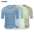 thumbnail image 2 of Maillot de ciclismo para hombre y mujer, ropa transpirable para bicicleta de montaña, secado rápido, camiseta de ciclismo de carretera con dobladillo MITI de Italia, 2 of 5
