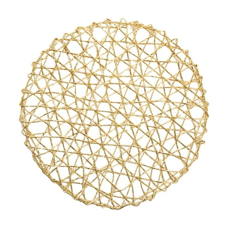 

Placemats Decorative Heat Insulation Tableware Utensil Table Mats Dish Drying Mat for Gold