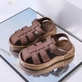 thumbnail image 2 of Krdevn Kids Closed Toe Fisherman Sandals Soft Sole Breathable Summer Shoes for Boys Girls,7-8 Years, 2 of 6