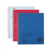 DuraPress Cover Notebook 1 Subject, Medium/College Rule, Assorted Color Covers, 11 x 8.5, 80 Sheets