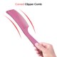 thumbnail image 2 of Peine de corte de pelo profesional Macarena Peine recortador curvo Rosa, 2 of 8