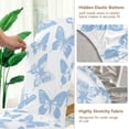 thumbnail image 5 of Yayeee 4 Pack Dining Chair Covers Stretch Parson Chairs Slipcovers Seat Protector, Blue Butterfly, 5 of 6