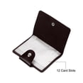 thumbnail image 3 of Uxcell Credit Card Holder, 1 Pack Slim Wallet Leather Purse Business Cards Protector with 12 Card Slots, Brown, 3 of 5