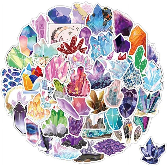 Paquete de pegatinas de vinilo de cristal de 100 Uds., pegatinas de vinilo impermeables para botella de agua,