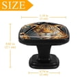 thumbnail image 4 of 4 Pcs Cabinet Handle Drawer Pulls Leopard Knobs with Screws Square Furniture Office Cabinet Knob Decoration, 4 of 7