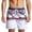 White 04005, variant on Mens Summer Swim Trunks Fashion Graphic Shorts Casual Lightweight Quick Dry Relaxed Fit Bathing Suits Breathable Drawstring Short Pants