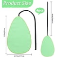 thumbnail image 2 of 4Pcs Clarinet Cleaning Swab Bulk Green Fibre Teardrop Pull Through Instrument Silk Clean Cloth Cleaner with Weighted String for Inside Tube of Clarinet Piccolo Flute Sax Saxophone, 2 of 6