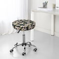 thumbnail image 7 of Haiem Flowers Cushion Round Bar Chair Seat Cover Bar Chair Cushion Covers Elastic Washable Bar Chair Cover,Protects from Scratches and Stains-13 inch, 7 of 7