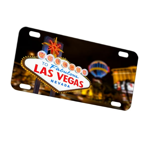 KuzmarK Automobile Car Tag License Plate -  Fabulous Las Vegas