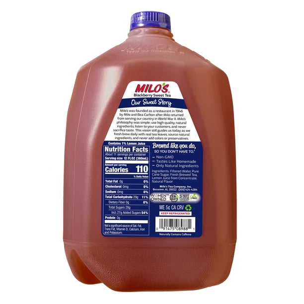Milo Blackberry Tea - Bottled tea products for ecommerce - Walmart