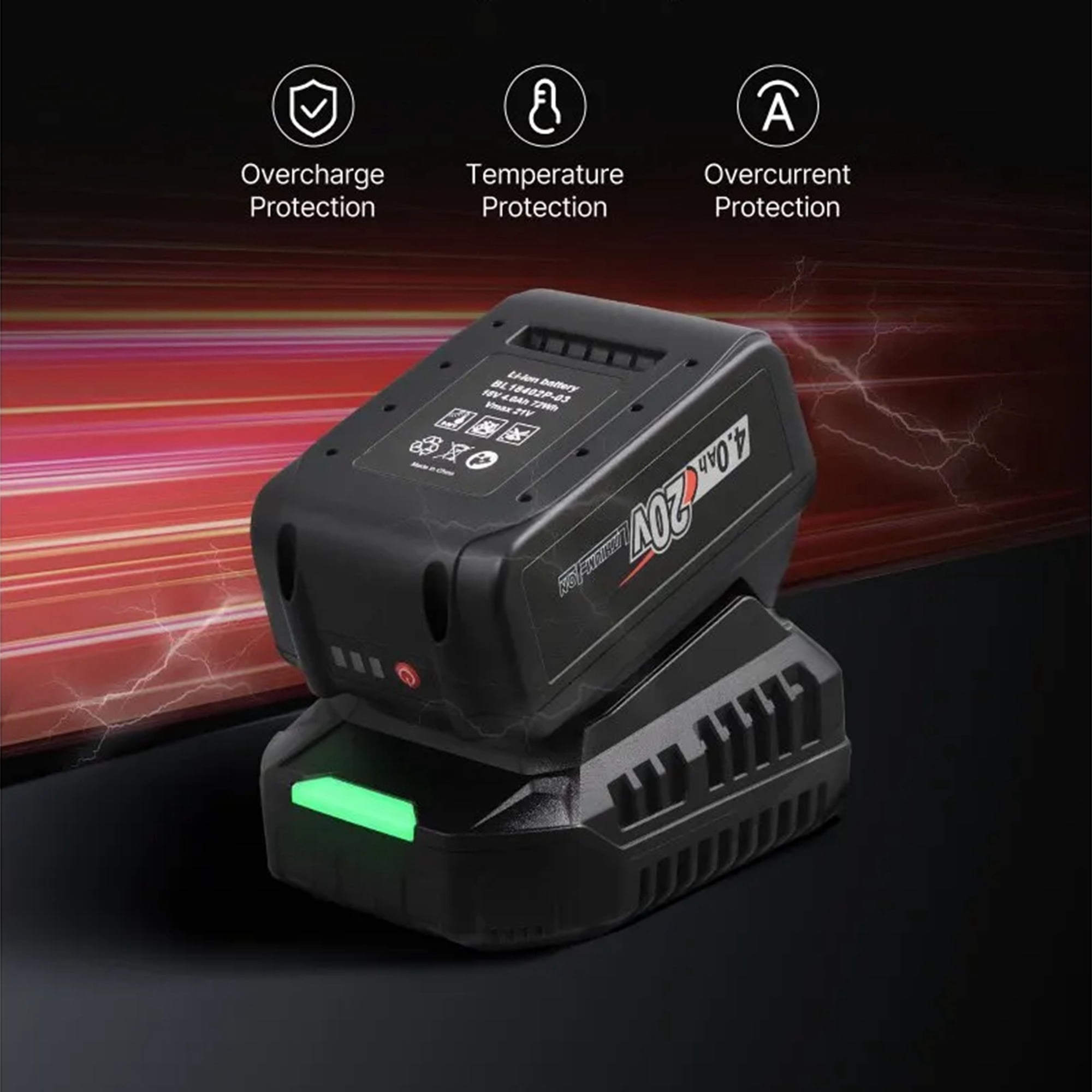 20V Cordless Impact Wrench 3/8", 380Nm Brushless, 4Ah, Sockets, 2600RPM For Automotive & DIY