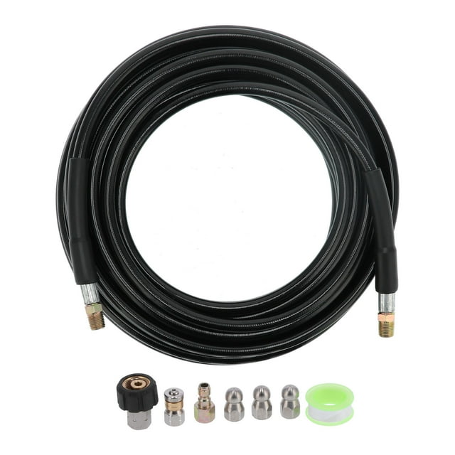 Pressure Washer Sewer Jetter Kit, Drain Cleaning Hose Safe For Electric And Gas Pressure Washer Up To 4000PSI
