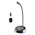 thumbnail image 3 of Enchufe de Micrófono Baoblaze Micrófono de computadora 360 para PC de escritorio Grabación de Con luz, 3 of 8