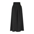 thumbnail image 6 of Odbmxy High Rise Palazzo Pants for Women Plus Size Full Length Pants for Women Loose Pockets Tummy Control Pants,Black M, 6 of 9