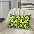 thumbnail image 5 of Lsque Avocado Pattern Pillow Case – Soft & Cozy Throw Pillow Cover, Hypoallergenic Cushion Case for Sleeping Women with Envelope Closure-16"x24", 5 of 6