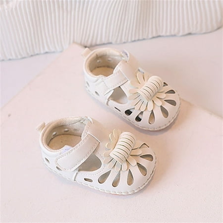 

Gubotare Sandals Baby Girl Fashion Girls Dress Shoes Toddler Kids Heels Sandals Ankle Strap Wedding Party Phoebe Flower Girl Shoes (White 4.5)