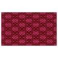 thumbnail image 4 of Hot Pink Ceramic Toothbrush Holder, Traditional Eastern Damask Pattern over Burgundy Background Design Print, Decorative Versatile Countertop for Bathroom, 4.5" X 2.7", Burgundy Pink, 4 of 4