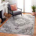 thumbnail image 2 of SAFAVIEH Brentwood Oscar Floral Area Rug, Silver/Black, 8' x 10', 2 of 8