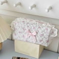 thumbnail image 5 of Sweet Lace Floral Cosmetic Bag, Cottagecore Ruffle Lace Makeup Pouch, Portable Large Capacity Travel Toiletry & Stationery Storage Bag(Pink), 5 of 9
