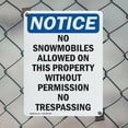 thumbnail image 5 of (2 Pack) No Snowmobiles Allowed On This OSHA Notice Sign 10 Inch X 14 Inch Indoor / Outdoor Rust-Free Aluminum Metal Signs for Workplace, Workshop, and Construction Site, Made in the, 5 of 8