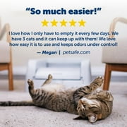 PetSafe ScoopFree Clumping Self-Cleaning Litter Box for Clumping Litter - Superior Odor Control Never Scoop Litter Again For Single and Multi-Cat Households