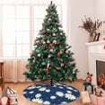thumbnail image 7 of Picia Daisies Flowers Print Christmas Tree Skirt , Christmas Tree Skirt Ornaments for Merry Christmas Holiday Party Decorations Indoor Outdoor-30", 7 of 7