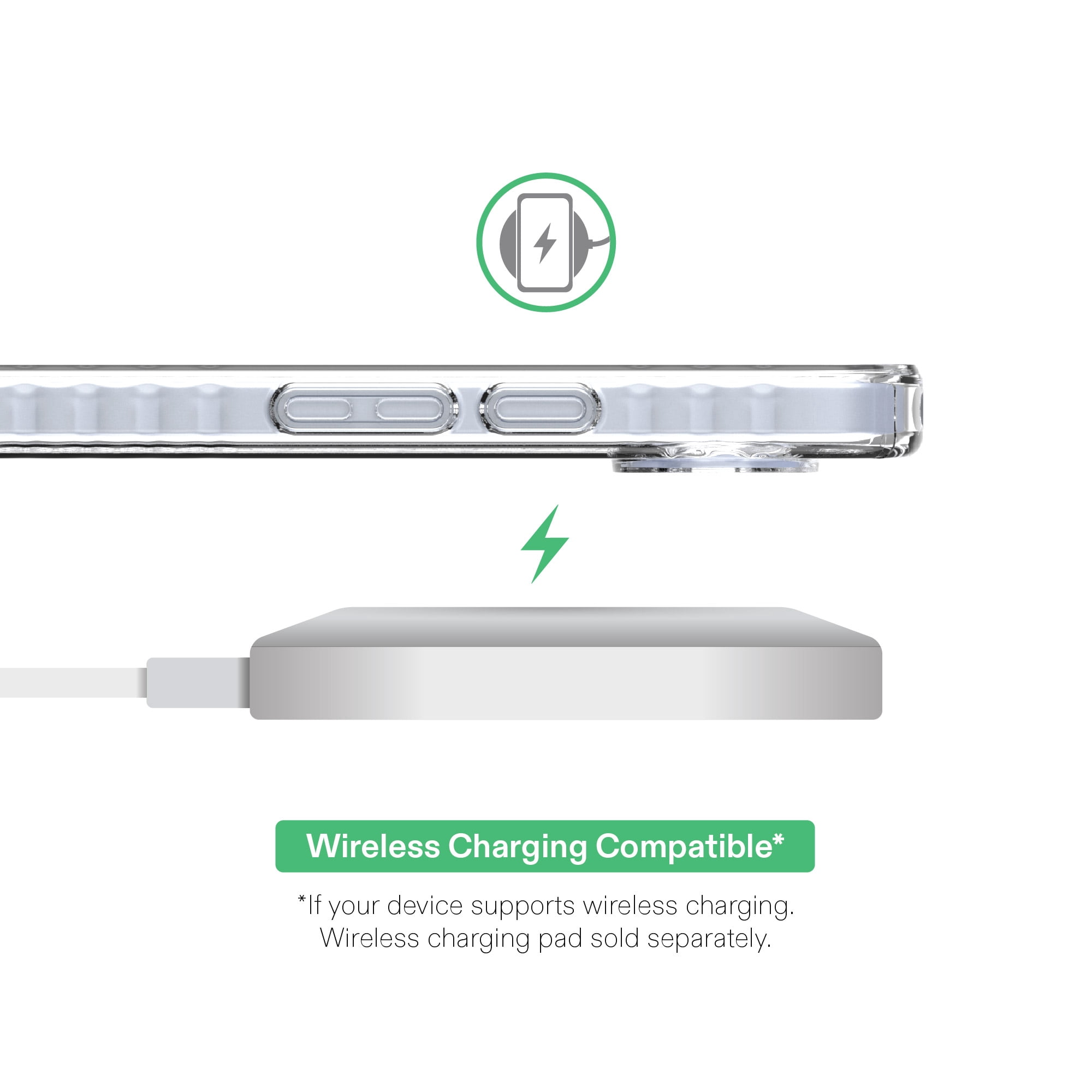 onn Protective Gel Phone Case for Google Pixel 10 - Clear