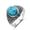 Turquoise, variant on Unisex Turquoise Copper Ring For Men And Women Turquoise Tigers Eye Rhodolite Stone Jewelry Elegant Ring Style