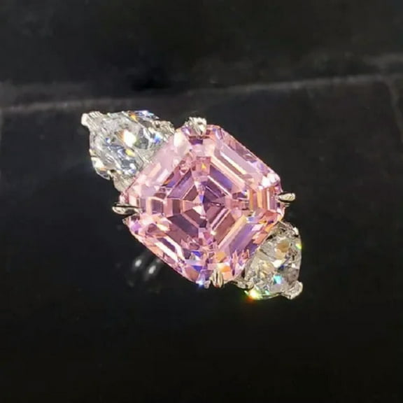 Charm Jewelry Cubic Zircon 925 Silver Ring Wedding Engagemet Gift Sz 6-10