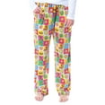 thumbnail image 5 of Scooby-Doo Womens' Relp Paw Squares All-Over Graphic Print Sleep Lounge Pajama Pants Sleepwear Loungewear, 5 of 5