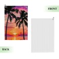 thumbnail image 2 of ARISTURING Golf Towel - Sunset Palm Trees Beach Chair - Great Gift Idea for Golf Enthusiasts 2PC, 2 of 7