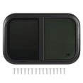 thumbnail image 2 of Durable RV Sliding Window 700 X 500 Mm Black Aluminum Alloy With Movable  Resistant Net, 2 of 7