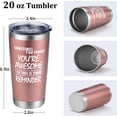 thumbnail image 3 of Thank You Gifts for Women, Sometime You Forget You''re Awesome So This Is Your Reminder Wine Tumbler Thanksgiving Day Gifts for Women Funny Birthday Retirement Gift for Friend Her Wife Mom Sister, 3 of 6