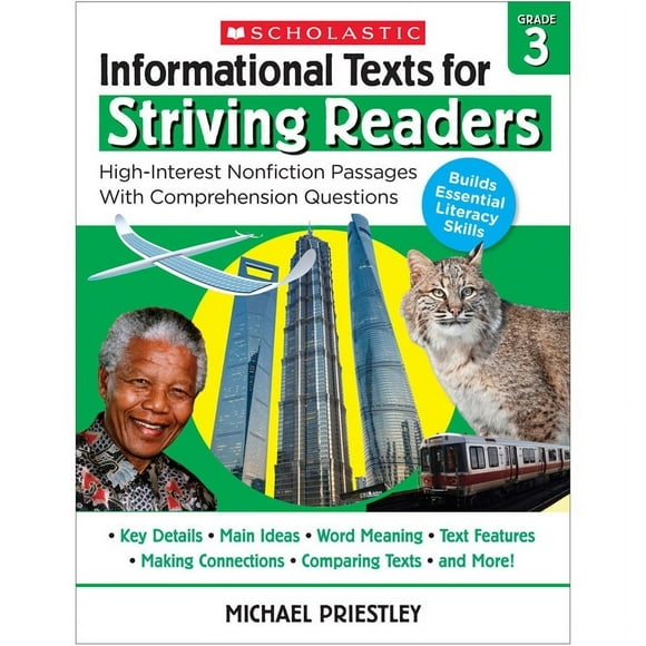SCHOLASTIC TEACHER RESOURCES INFO TEXTS FOR STRIVNG READERS GR 3