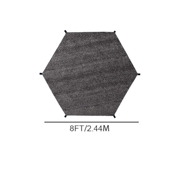 Zzbeans Trampoline Sun Shade Cover, 8ft 10ft 12ft 14ft UV Protection Anti-Tear Trampoline Cover, Waterproof Sunshade Top Accessory for Outdoor Backyard Playground Trampolines, Black