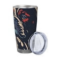thumbnail image 2 of KLL Patriotic Bulldog Art Print 40oz Stainless Steel Insulated Car Cup with Spillproof Lid - Keep Your Drink Hot or Cold on the Go-Without Straw, 2 of 8