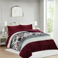 thumbnail image 2 of Soft Printed Micromink Sherpa Comforter Set, 3-Piece Comforter Set – Fluffy Ultra Cozy, Warm, and Plush Reversible Comforter with 2 Pillowcase, Queen/King Size, 2 of 6